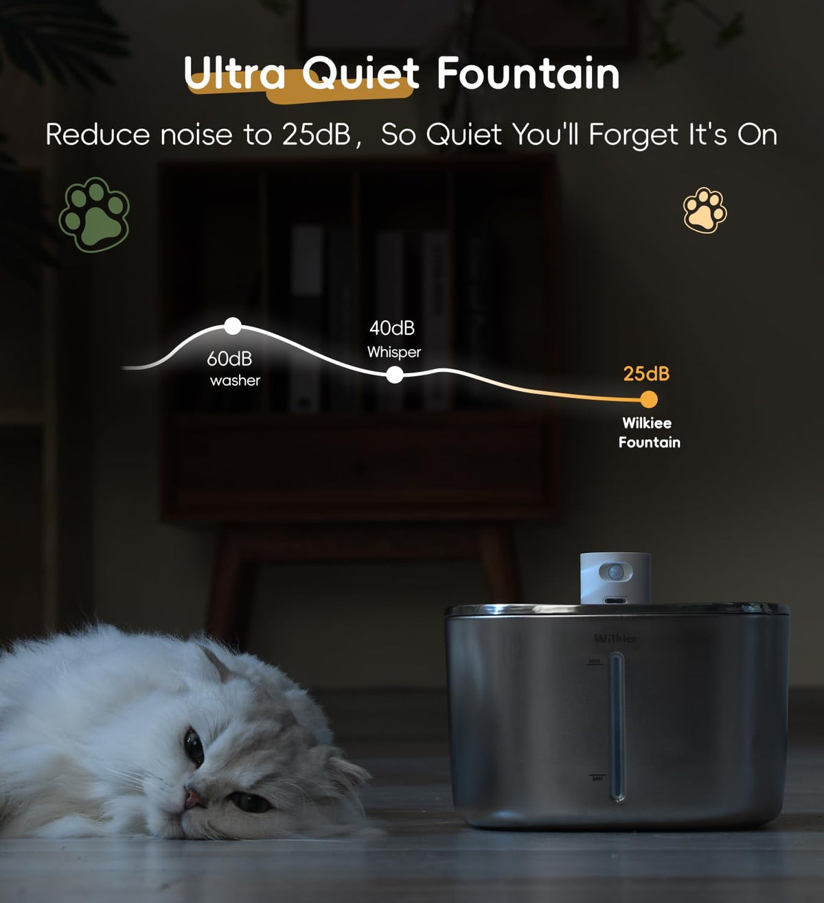 Stainless cat fountain parts, dishwasher safe