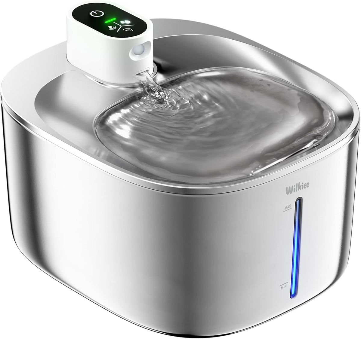 Cordless stainless steel cat water fountain 138oz