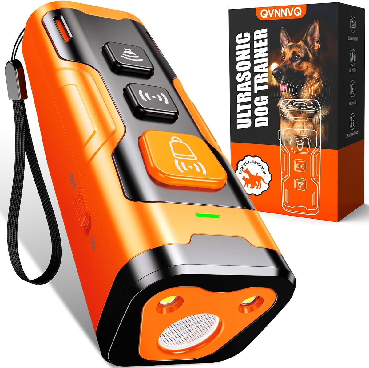 Ultrasonic bark deterrent 3 modes